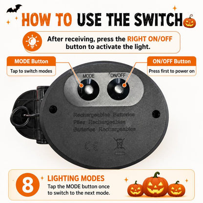 Solar Pumpkin Stake Lights
