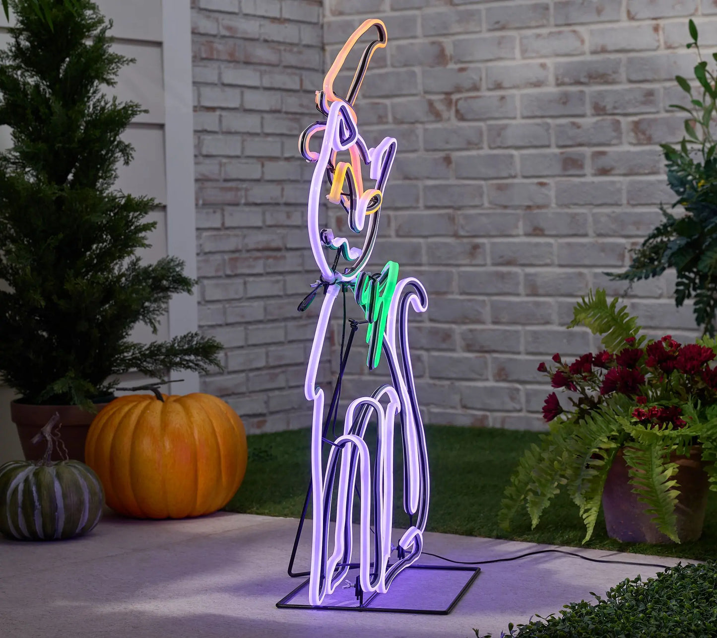 Oversized Neon 3D Halloween Statues